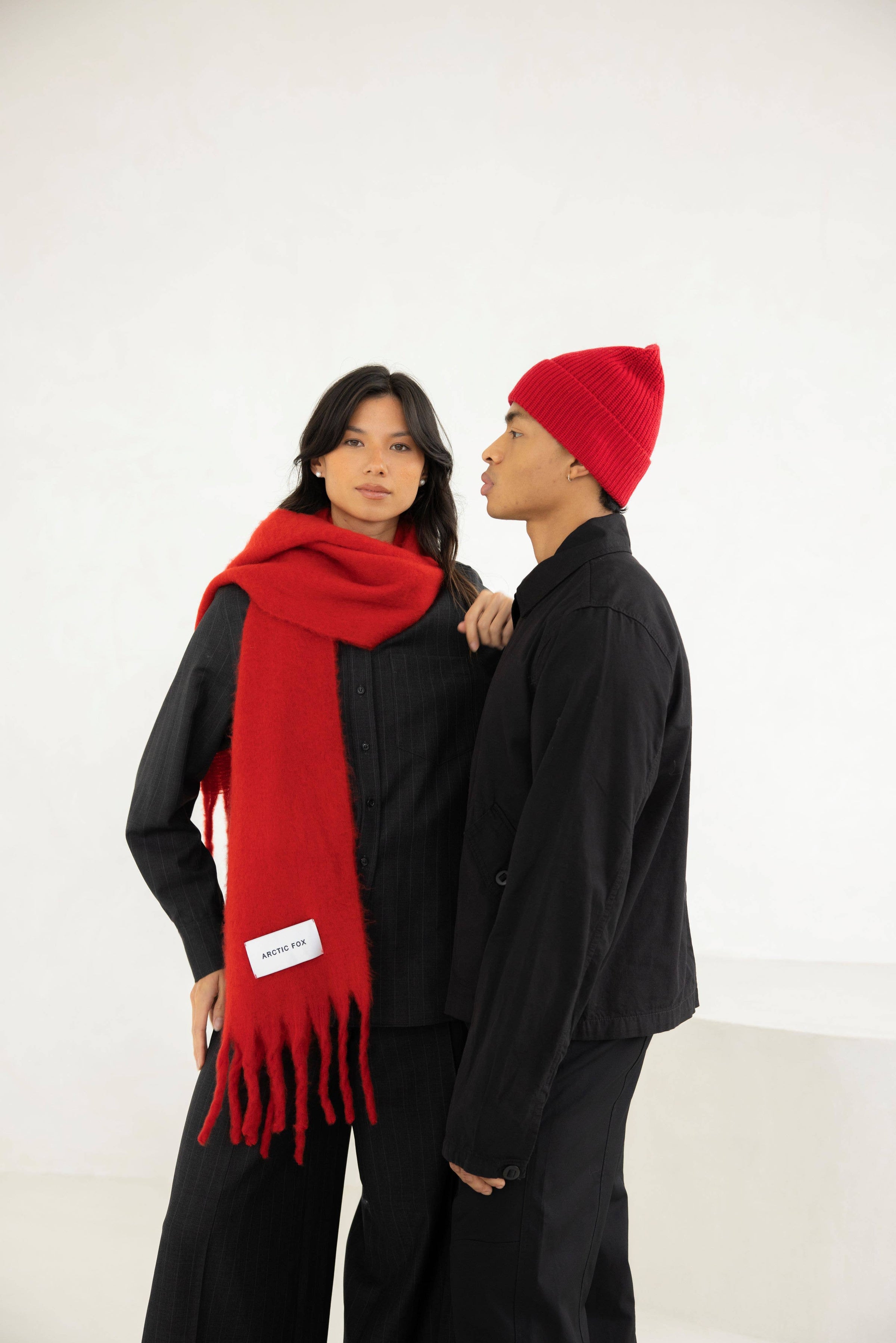 The Stockholm Scarf - 100% Recycled - Crimson Red *FINAL SALE