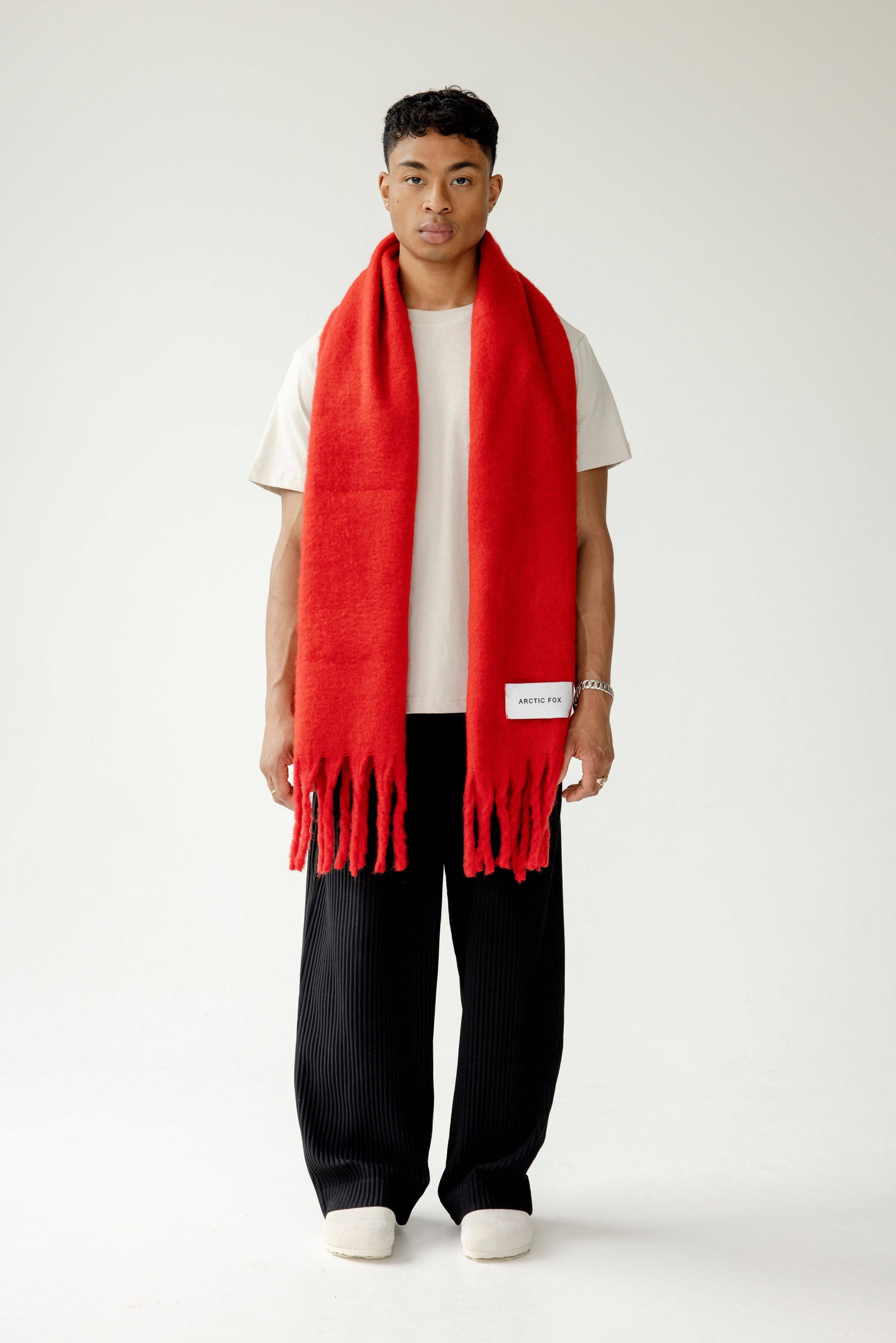 The Stockholm Scarf - 100% Recycled - Crimson Red *FINAL SALE